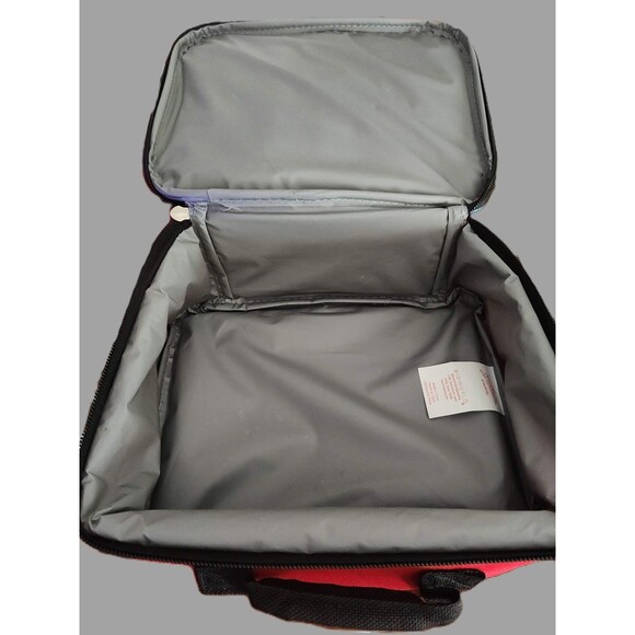 Spider Man Red Insulated Lunch Bag with Zipper - Picture 2 of 3